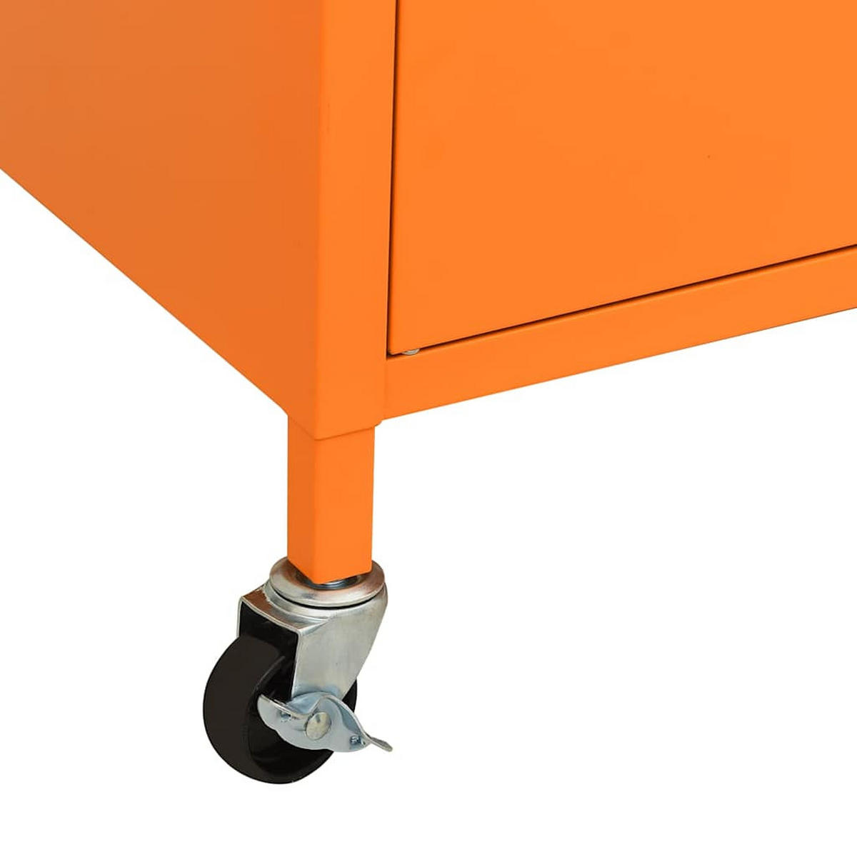 LAGERSCHRANK ORANGE 60X35X56 CM STAHL - Orange, Metall (35/56/60cm) - vidaXL