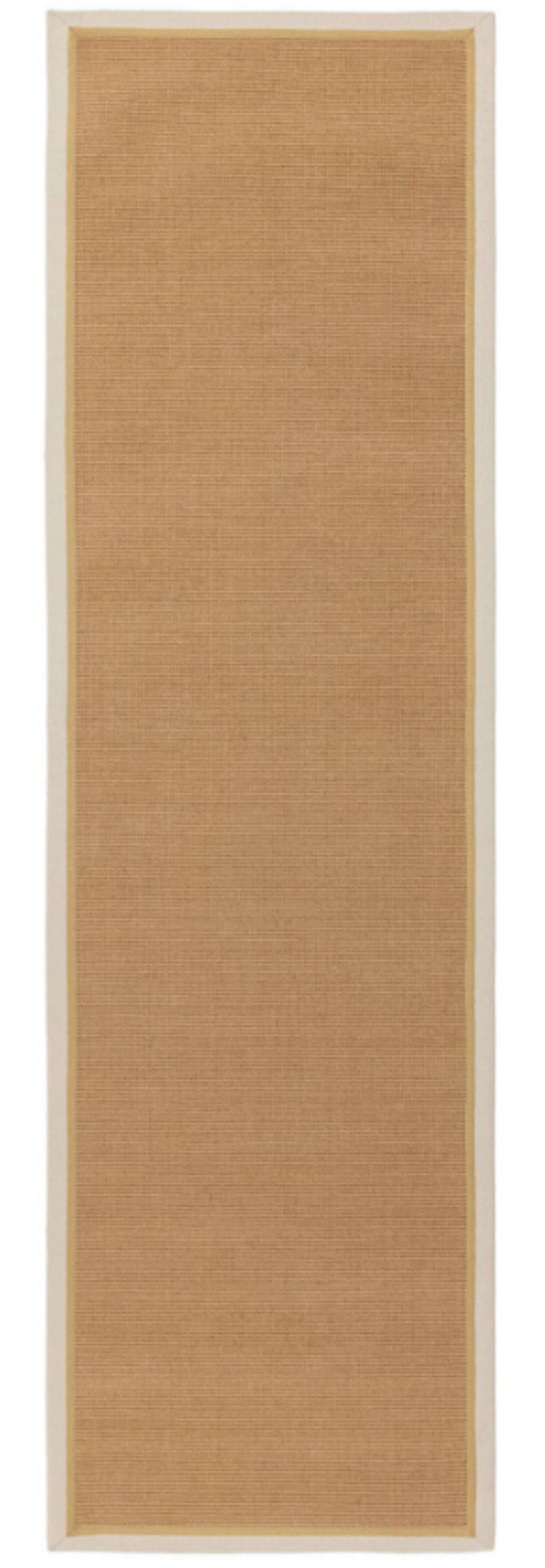 TEPPICH modern Wohn-/Schlafzimmer Naturfaser DORO Weiß 45x75 cm - Weiß, Naturmaterialien (45/75cm) - Novatrend