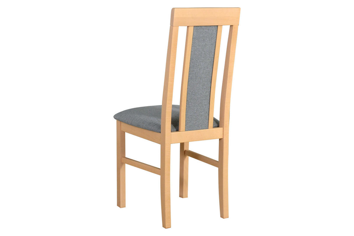 STUHL 2er Set Nilo 2, sonoma - Graubraun/Sonoma Eiche, Holz (43/94/40cm) - Leaf Design