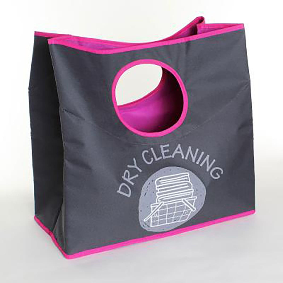 WÄSCHEKORB mit zwei runden Griffen - 55/30/54 cm - Pink, Textil (30/54/55cm) - Calicosy