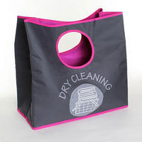 WÄSCHEKORB mit zwei runden Griffen - 55/30/54 cm - Pink, Textil (30/54/55cm) - Calicosy