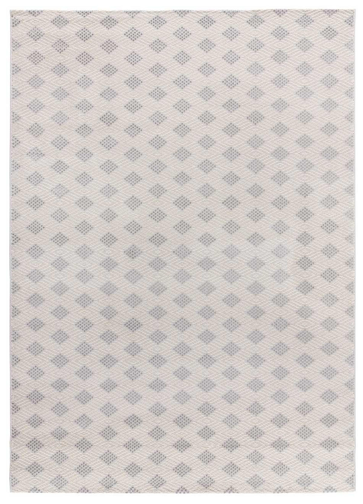 WEBTEPPICH grau Baresa 80/150 cm - Creme/Grau, Naturmaterialien/Textil (80/150cm) - Atticgo