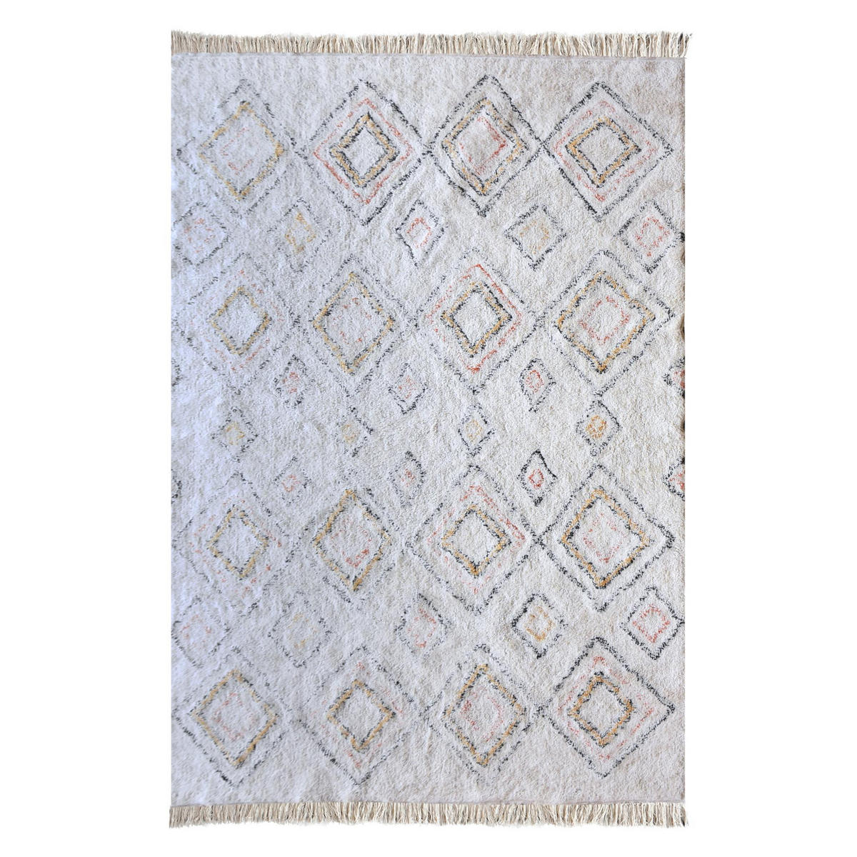 TEPPICH Salford elfenbein/bunt 120 x 180 cm - Multicolor, Textil (180/120cm) - The Rug Republic