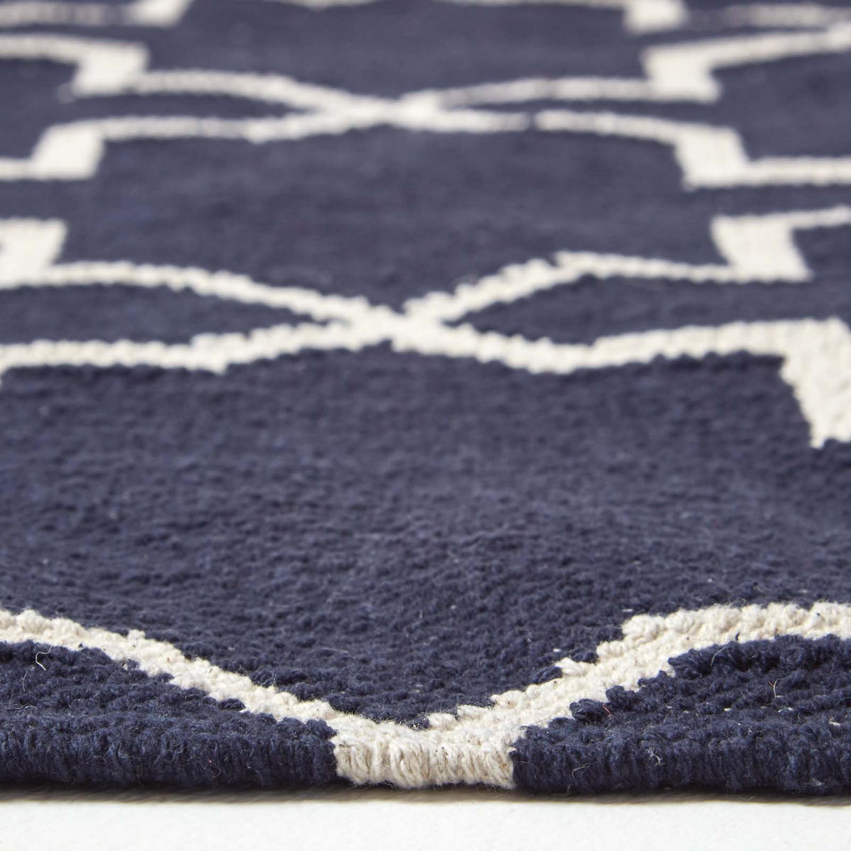 KELIM-TEPPICHLÄUFER Edmonton handgewebt 66/200 cm - Dunkelblau, Textil (66/200cm) - Homescapes