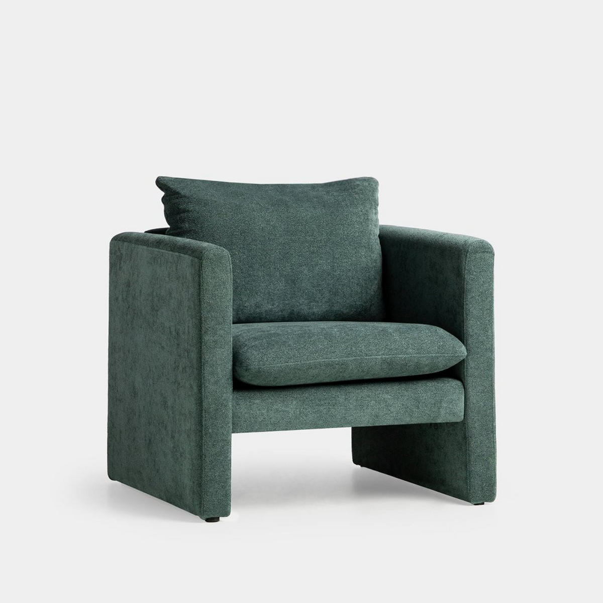 LESESESSEL Hedda Grün 76 cm x 76 cm - Grün, Textil (76/76/74cm) - Klast Home