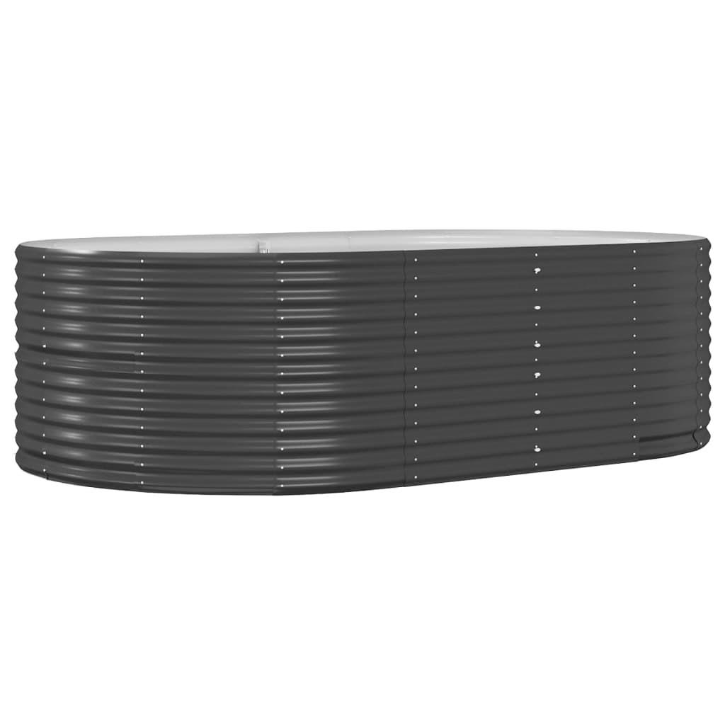 GARTEN-HOCHBEET Anthrazit 212 x 140 x 68 cm - Anthrazit, Metall (140/68/212cm) - furnicato