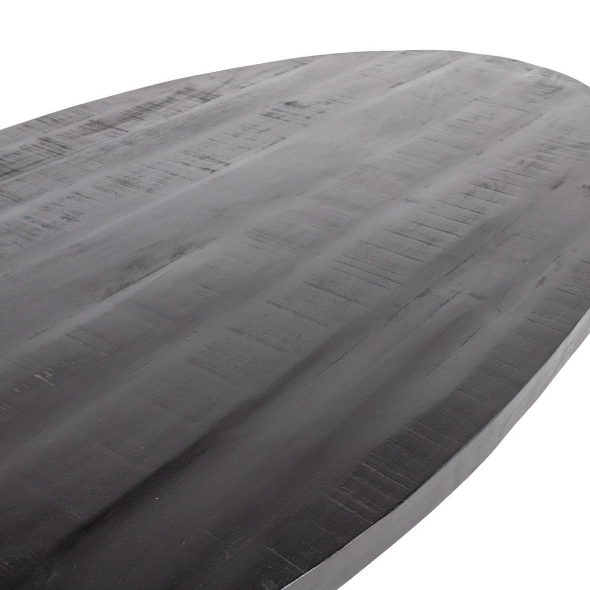 ESSTISCH oval aus Mangoholz 220cm, schwarz - Schwarz, Holz (220/100/76cm) - Giga Meubel
