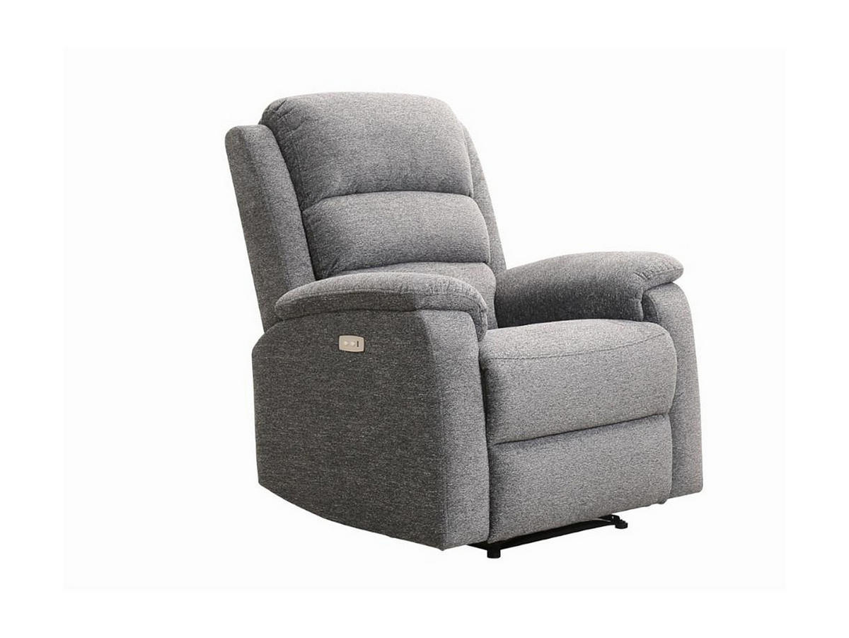 RELAXSESSEL - 1 Person - Stoff - Grau - - Grau, Textil (86/103/95cm) - Vente-Unique
