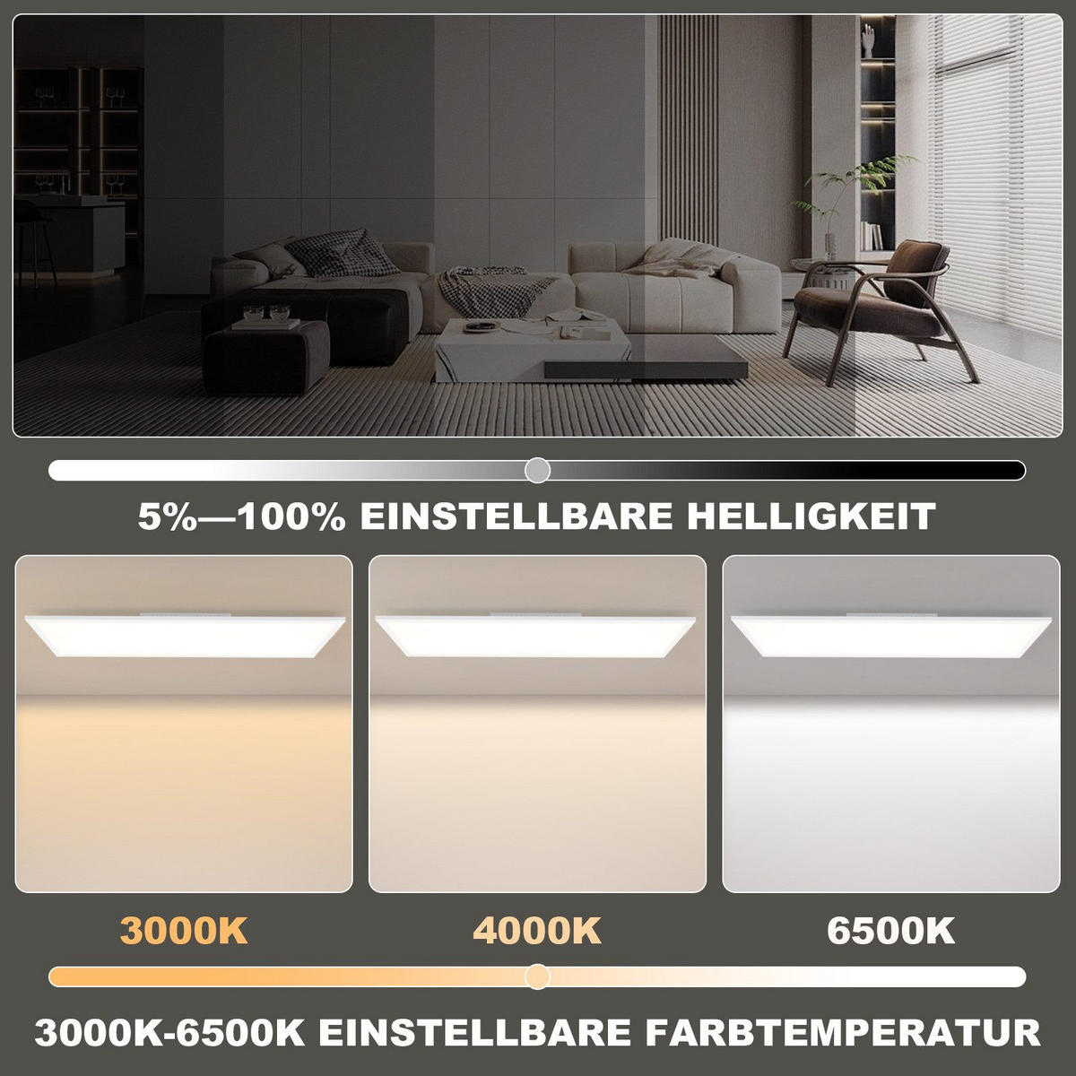 LED-DECKENLEUCHTE Maclean 119.5/29.5/5.6cm - Weiß, Metall (29.5/119.5/5.6cm) - Nettlife