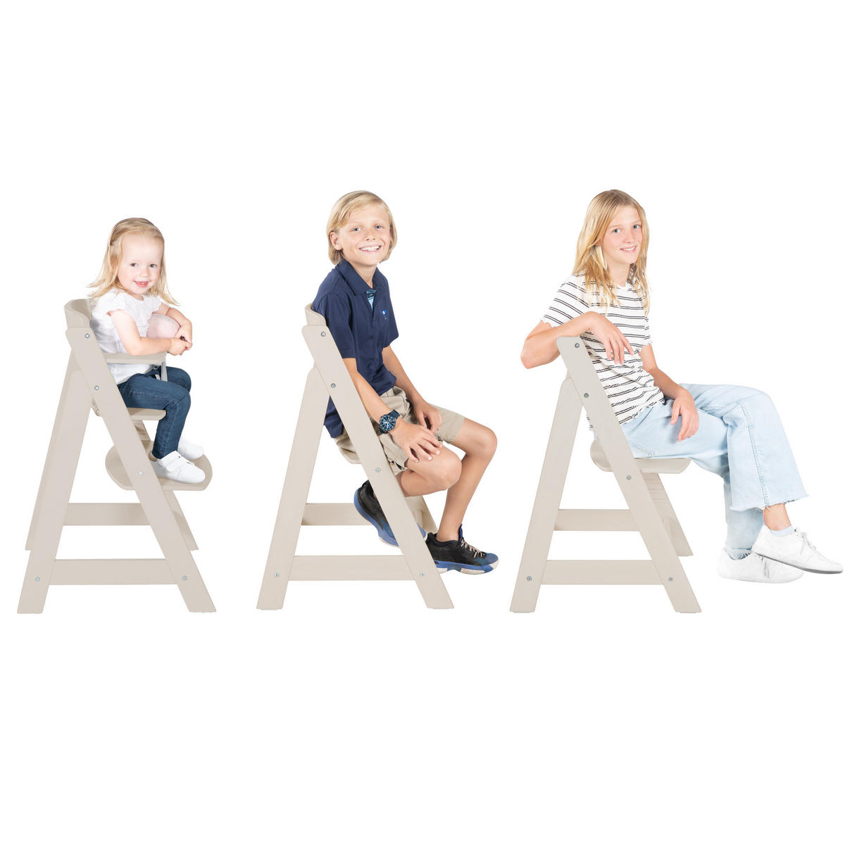 KINDERHOCHSTUHL Sit Up Flex Beige - Beige, Holz (44.5/80/54cm) - Roba