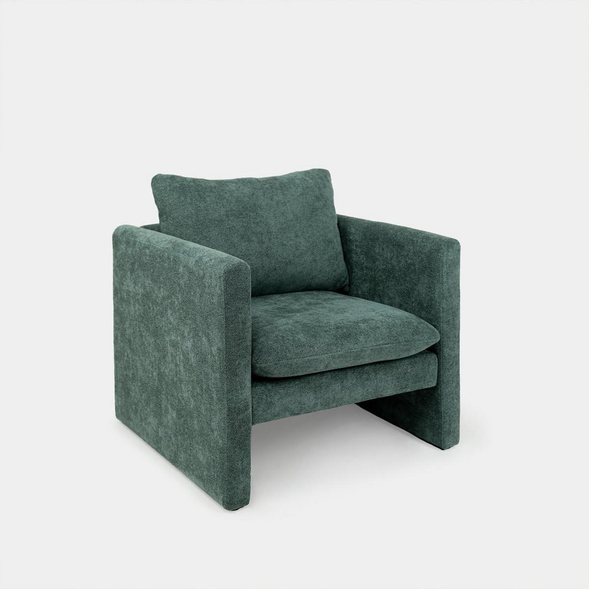 LESESESSEL Hedda Grün 76 cm x 76 cm - Grün, Textil (76/76/74cm) - Klast Home