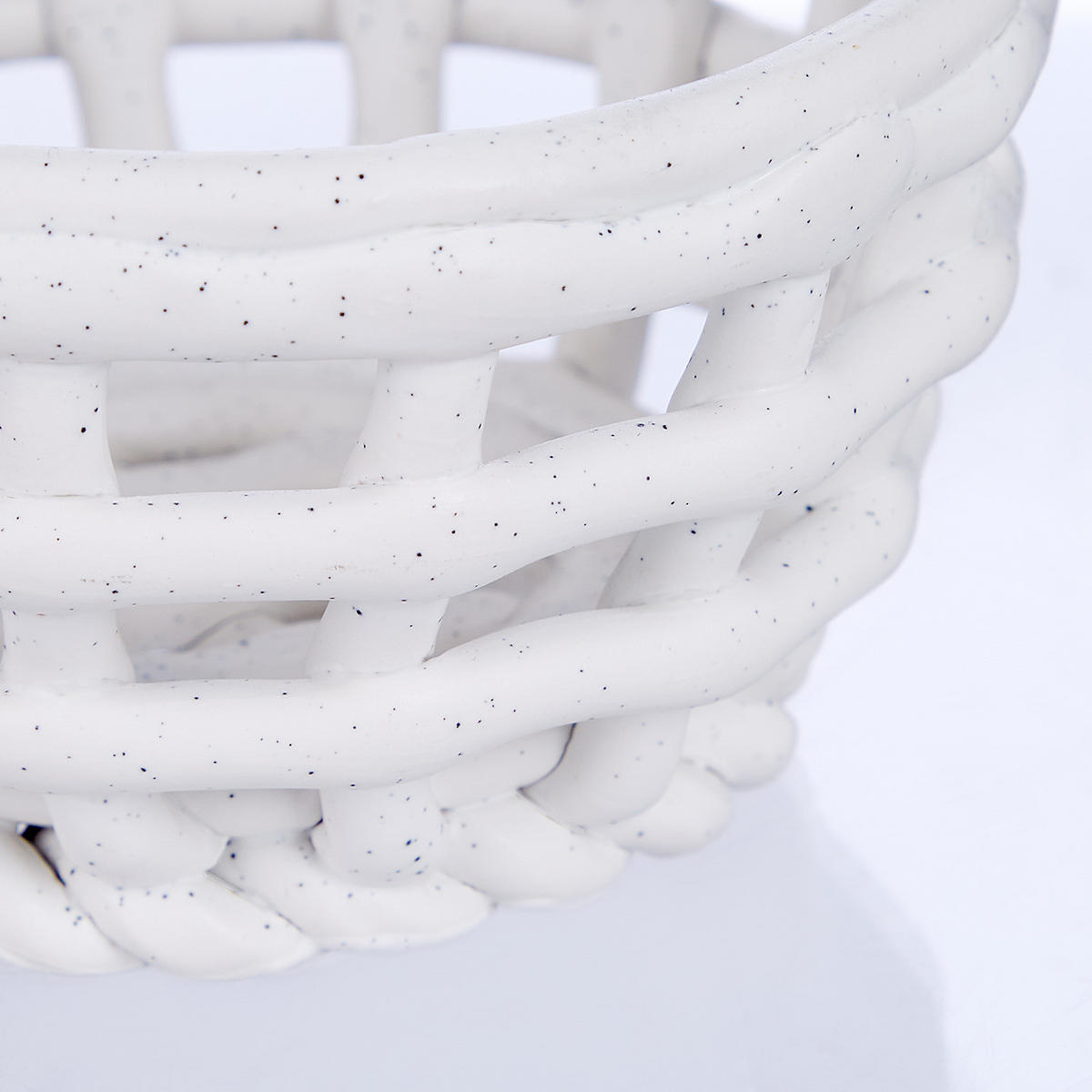 MINI-KÖRBCHEN Craft - Weiß, Keramik (12/12/7cm) - Butlers