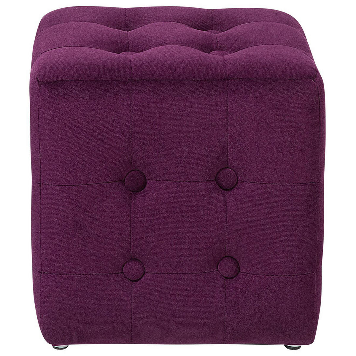 POUF Wisconsin 30/30/32 cm - Violett, Textil (30/32/30cm) - Beliani