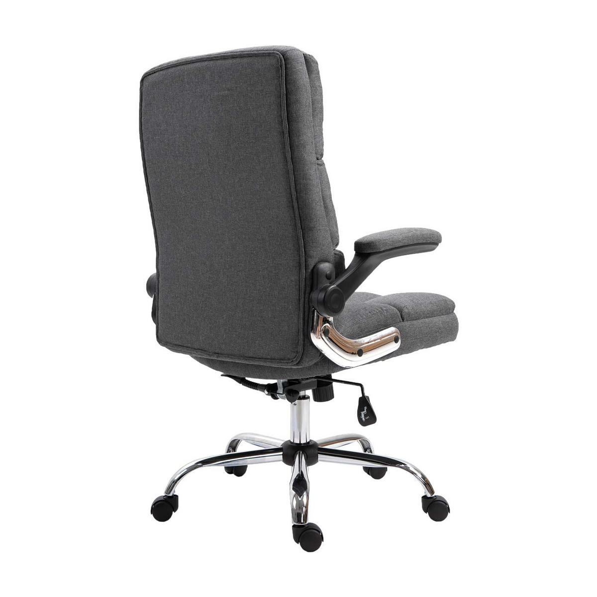 DREHSTUHL HxBxT 120x73x72cm Sitzhöhe 50cm höhenverstellbar Stoff/Textil Dunkelgrau - Dunkelgrau, Textil (73/120/72cm) - PROREGAL