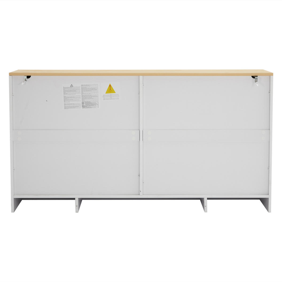 SIDEBOARD Weiß, Eiche 140/40/75 cm - Weiß, Holzwerkstoff (140/75/40cm) - PANGIVO