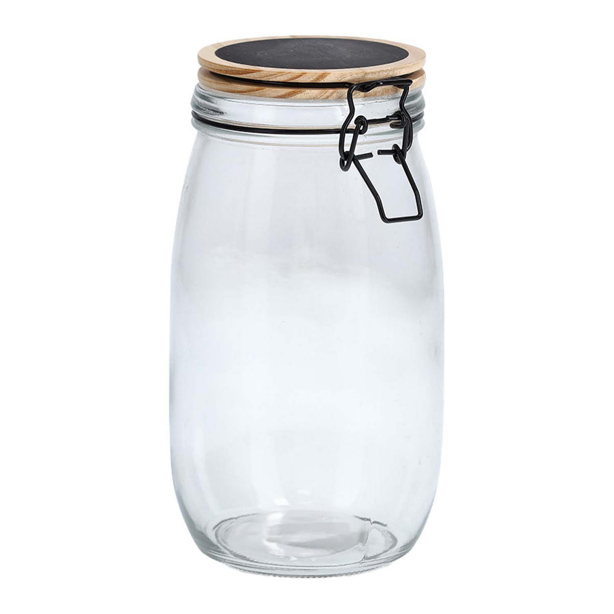 VORRATSGLÄSER 6 Stück mit Bügelverschluss - Ø 11,5 x 21,5cm - Transparent, Glas (11.5/21.5/11.5cm) - Zeller Present