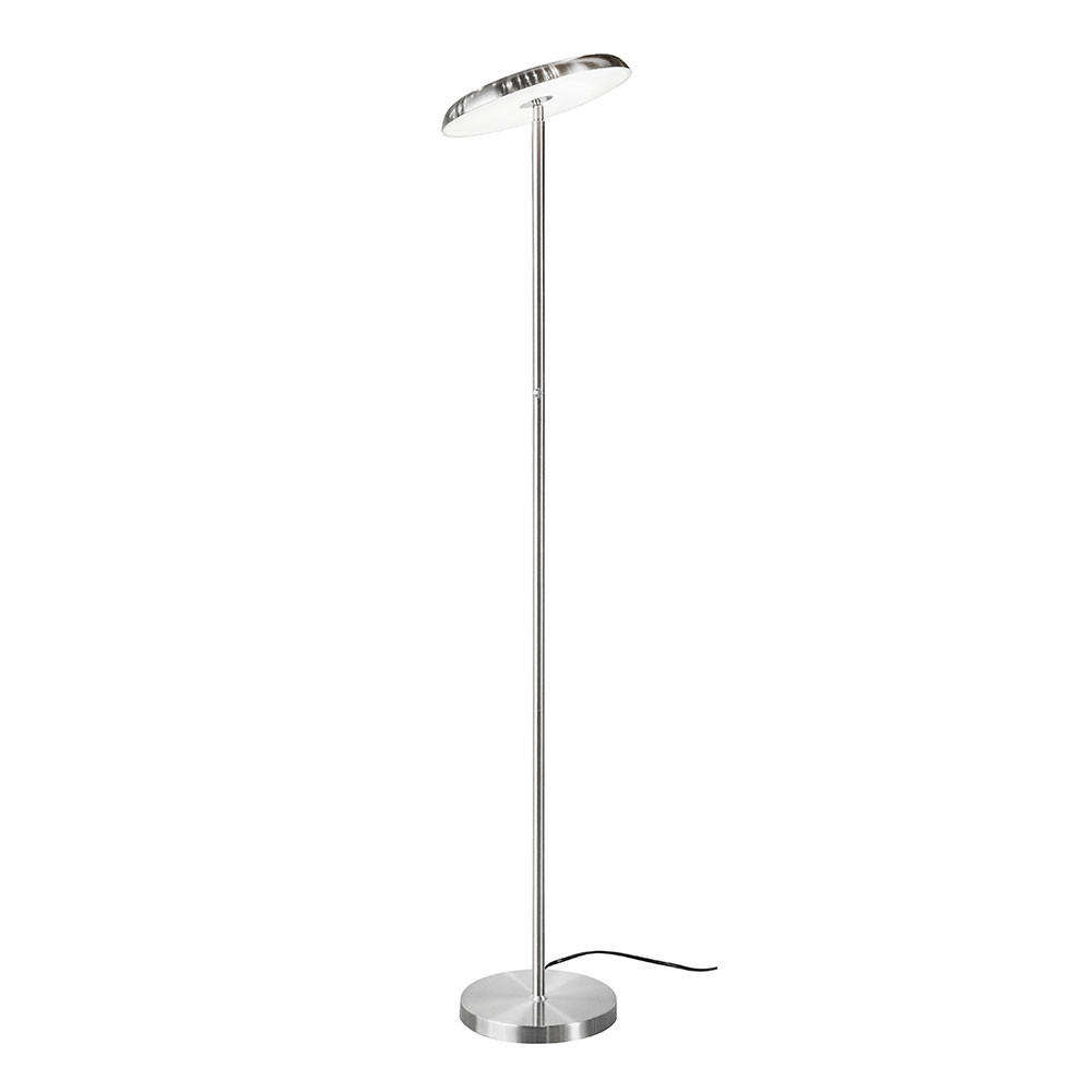 LED STEHLEUCHTE Eros Silber Metall - Silberfarben, Metall (28/28/140cm)