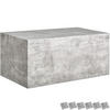 COUCHTISCH Lasley,90 x 50 x 40 cm,Beton Optik - Grau, Holz (50/90/40cm) - tectake