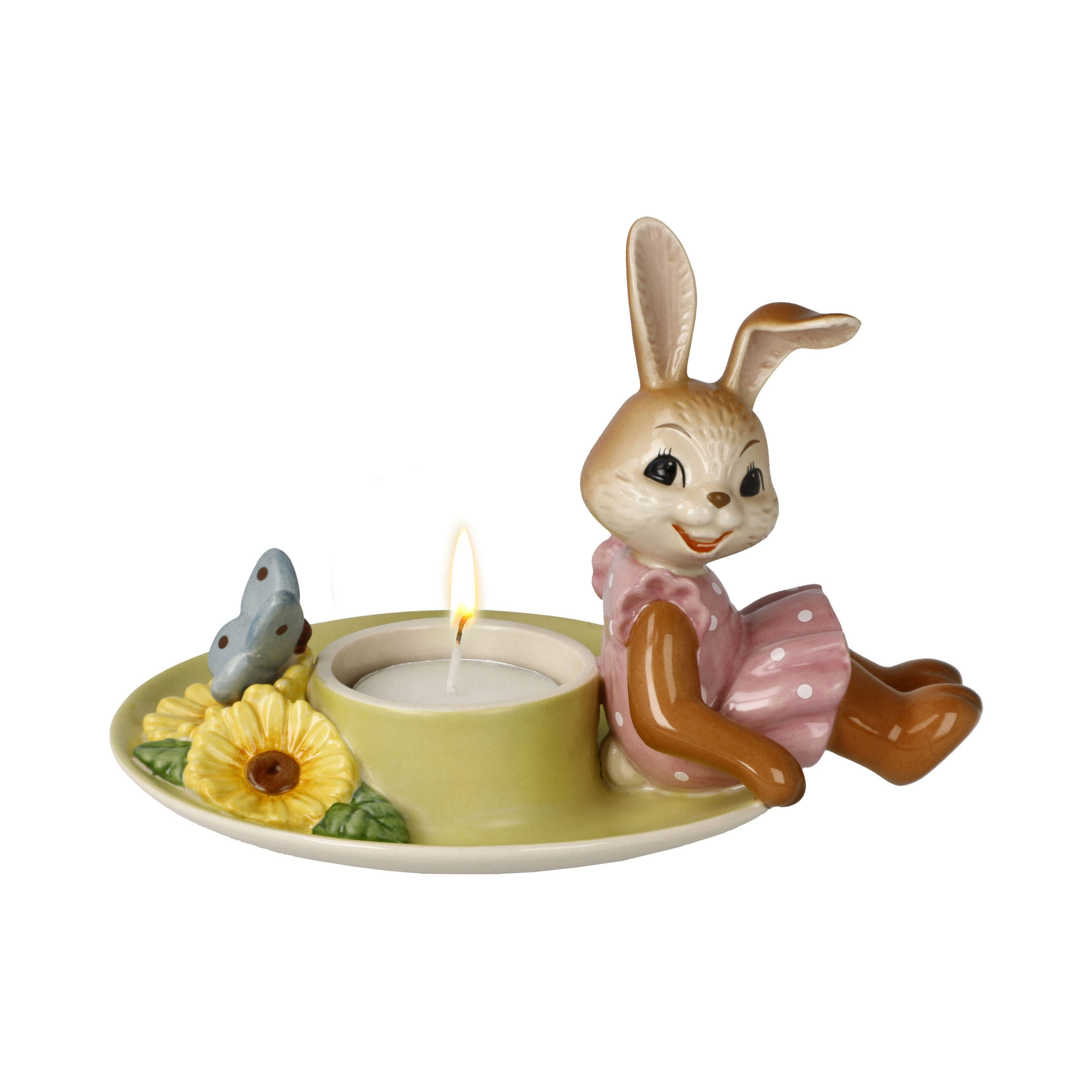 WINDLICHT Genieße den Frühling, Steingut, Bunt, 11 cm - Multicolor, Keramik (12.5/11/15.5cm) - Goebel