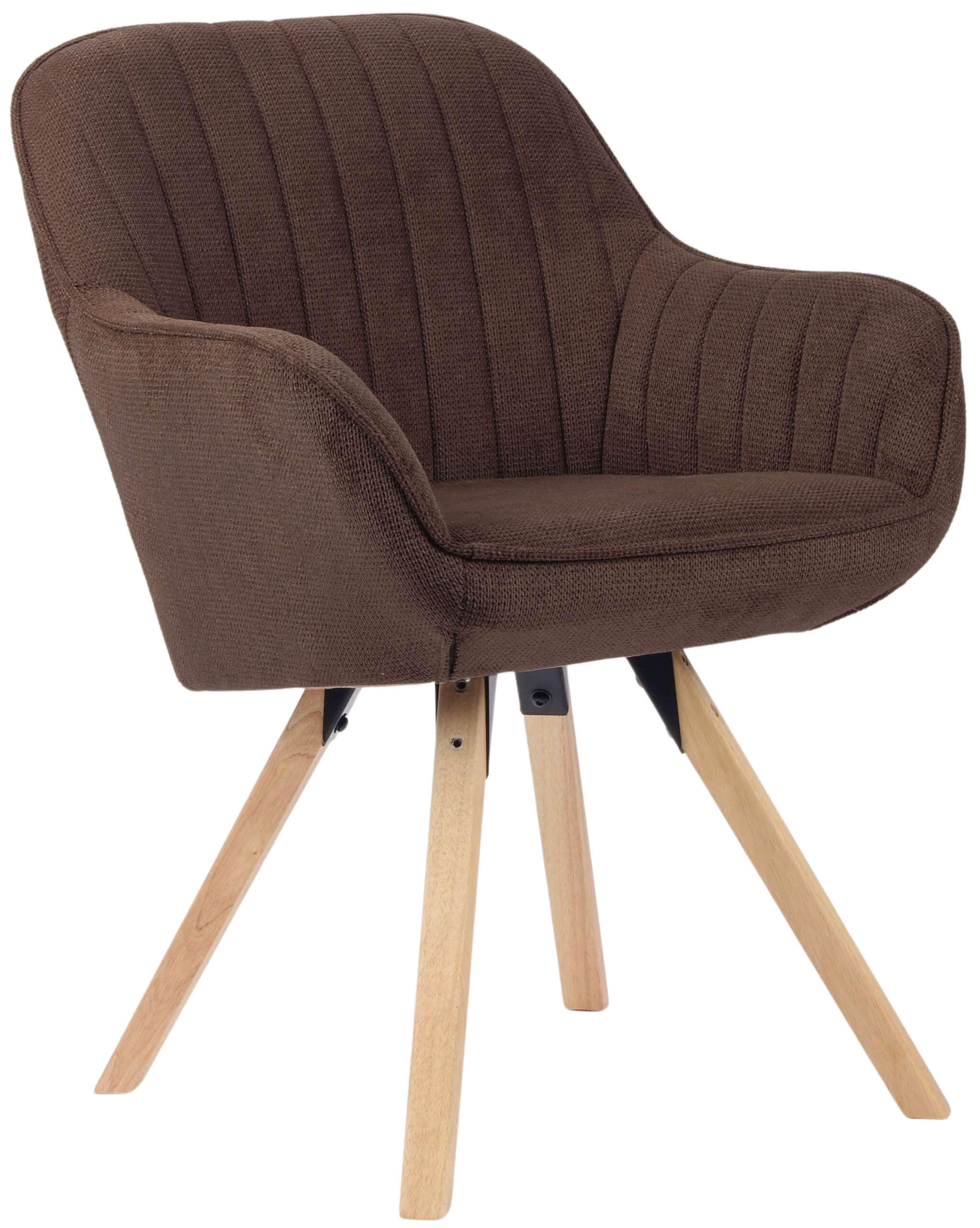 ESSZIMMERSTUHL Matera, drehbar - Braun/Naturfarben, Naturmaterialien/Textil (59/84/61cm) - Mr. Deko