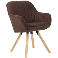 ESSZIMMERSTUHL Matera, drehbar - Braun/Naturfarben, Naturmaterialien/Textil (59/84/61cm) - Mr. Deko