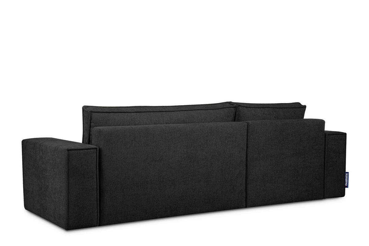 ECKSOFA-LINKS/RECHTS NAPI II mit Schlaffunktion, Anthrazit - Anthrazit, Textil (262/148cm) - KONSIMO®
