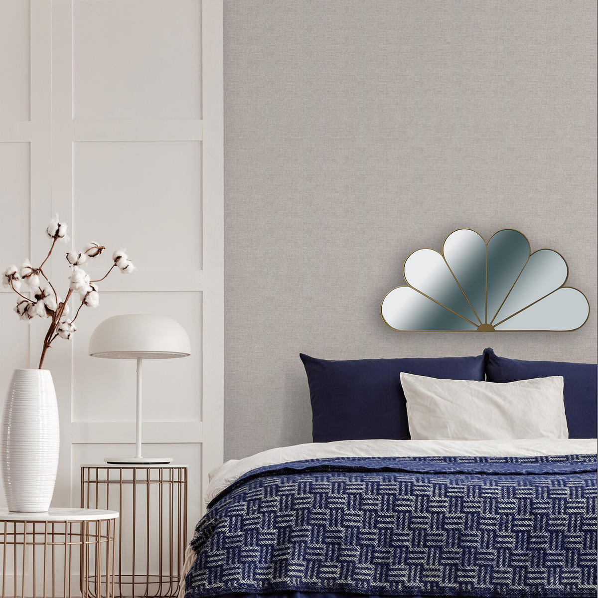 SPIEGEL Dolly - 68x61cm - Goldfarben, Glas/Metall (61/1/68cm) - Art for the Home