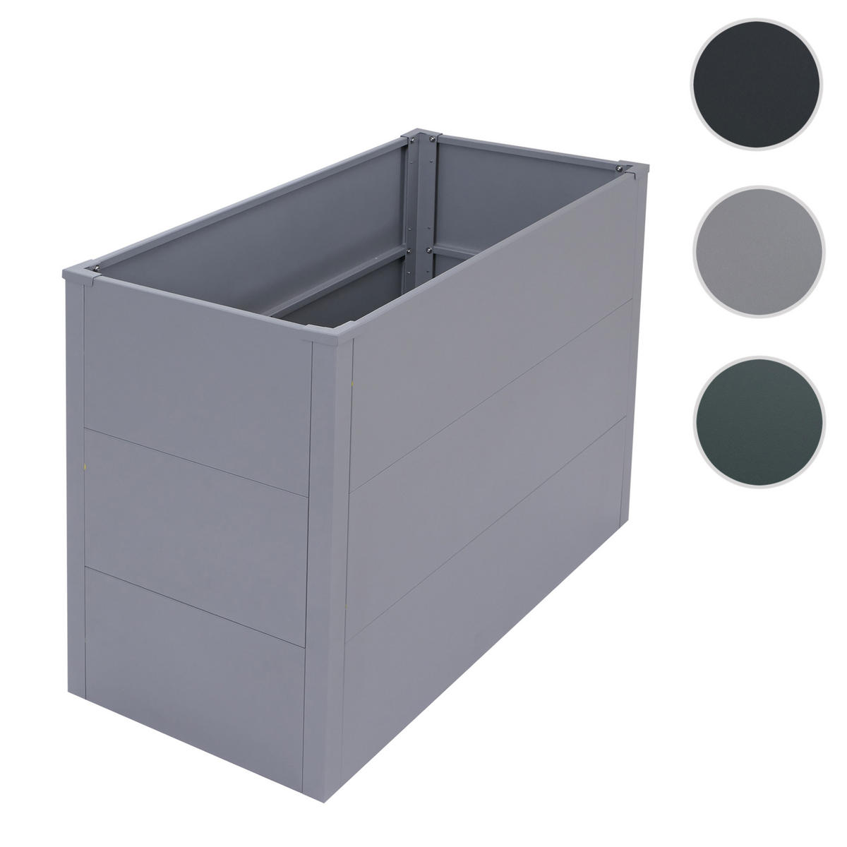 HOCHBEET Grau - Grau, Metall (100/77/50cm) - MCW