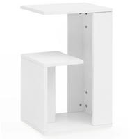 BEISTELLTISCH Holz 3 Ablagen Melaminbeschichtung BRENTA, Weiß 35x30x61 cm - Weiß, Holz (30/35/61cm) - KADIMA DESIGN