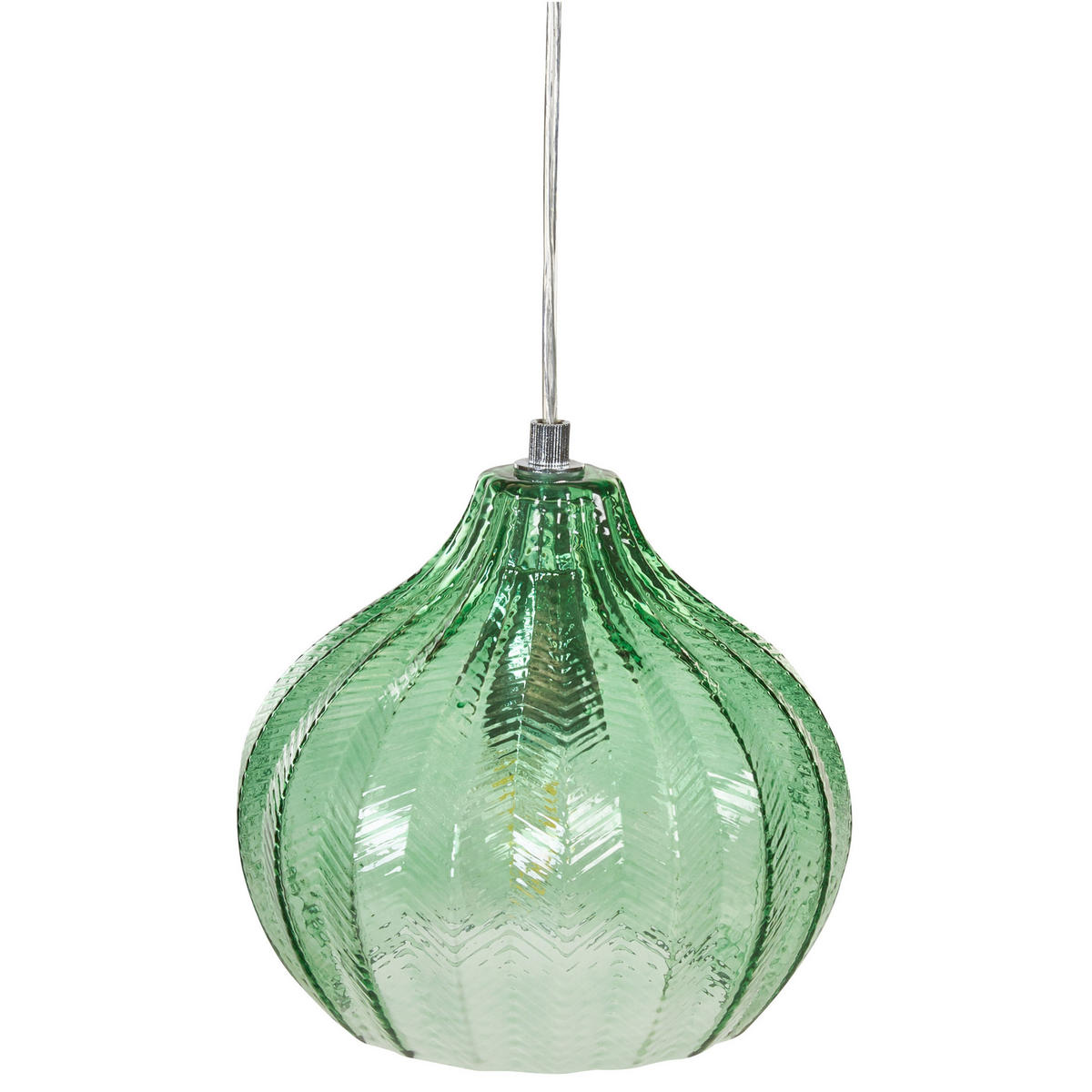 HÄNGELEUCHTE Keila 23/23/74 cm - Grün, Glas (23/23/74cm) - Beliani
