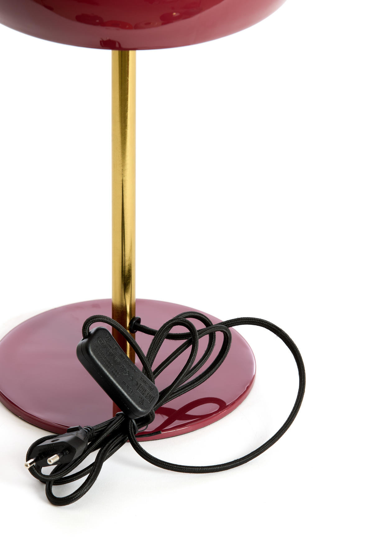 TISCHLAMPE Surin Rot Ø23/40 cm - Rot, Metall (23/23/40cm) - Light & Living