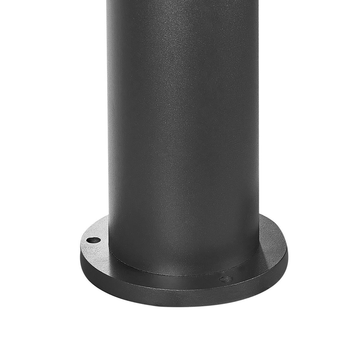 LED-POLLERLEUCHTE Schwarz Payette - Schwarz, Metall (15/15/60cm) - Beliani