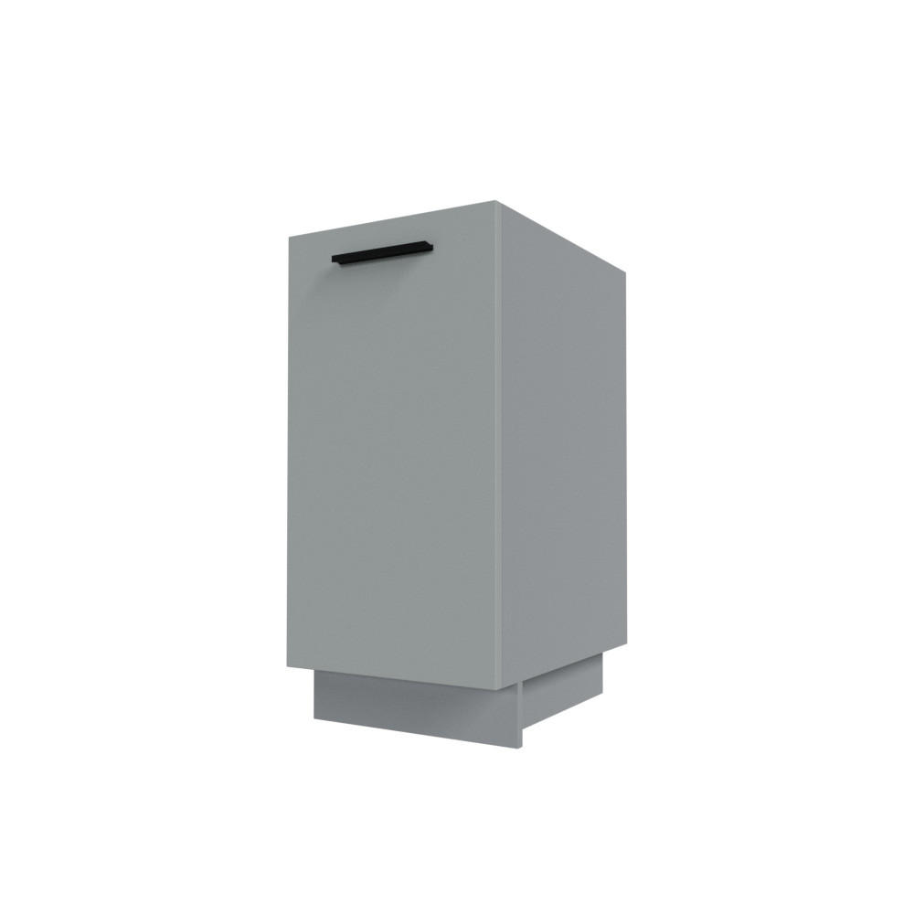 Feldmann-Wohnen Apothekerschrank Grau, Grau 40x82x50 cm