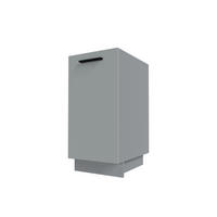 APOTHEKERSCHRANK Bonn D1D/40 Dust Grey Matt / Grau 40 / 50 / 82cm - Grau, Holz/Holzwerkstoff (40/82/50cm) - Feldmann-Wohnen