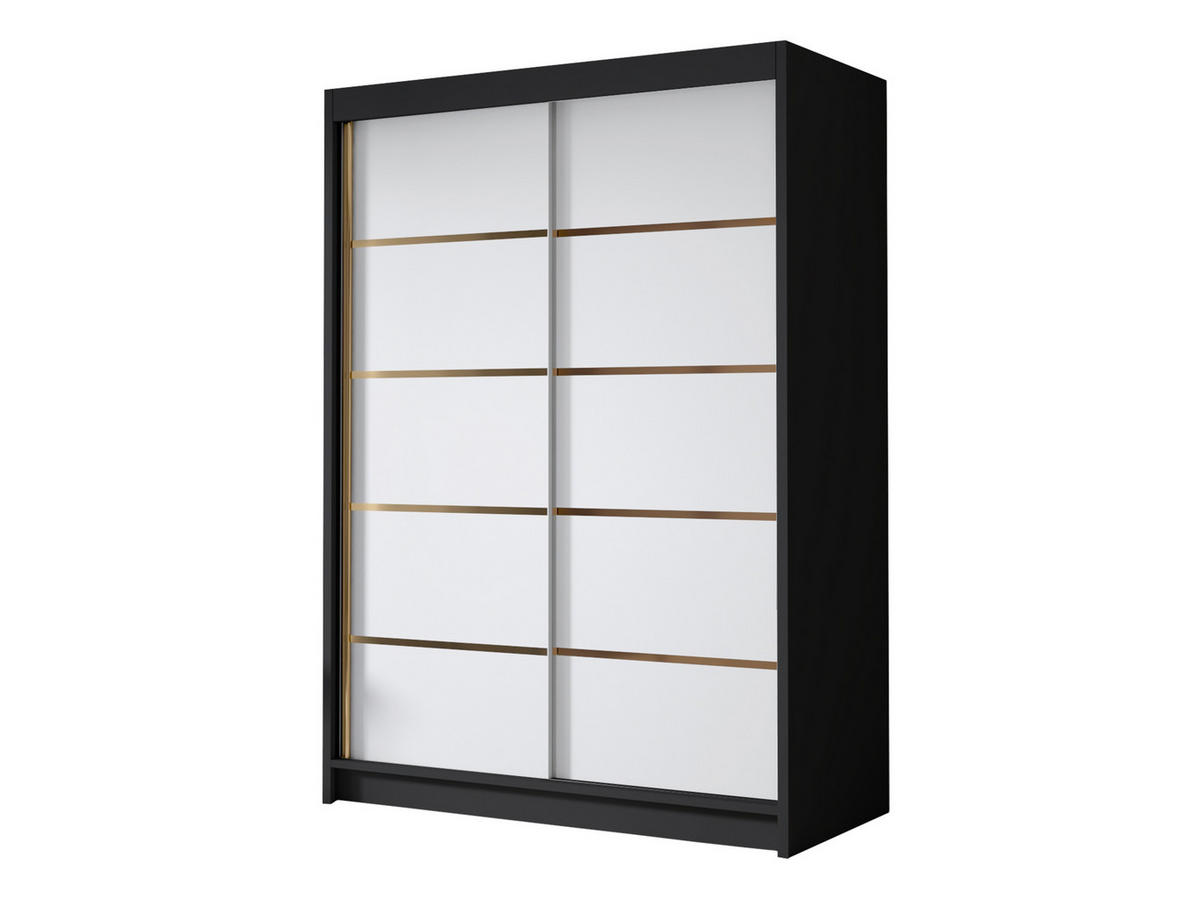 SCHIEBETÜRENSCHRANK Lungo IV - Goldfarben, Holzwerkstoff/Metall (120/200/58cm) - MIRJAN24