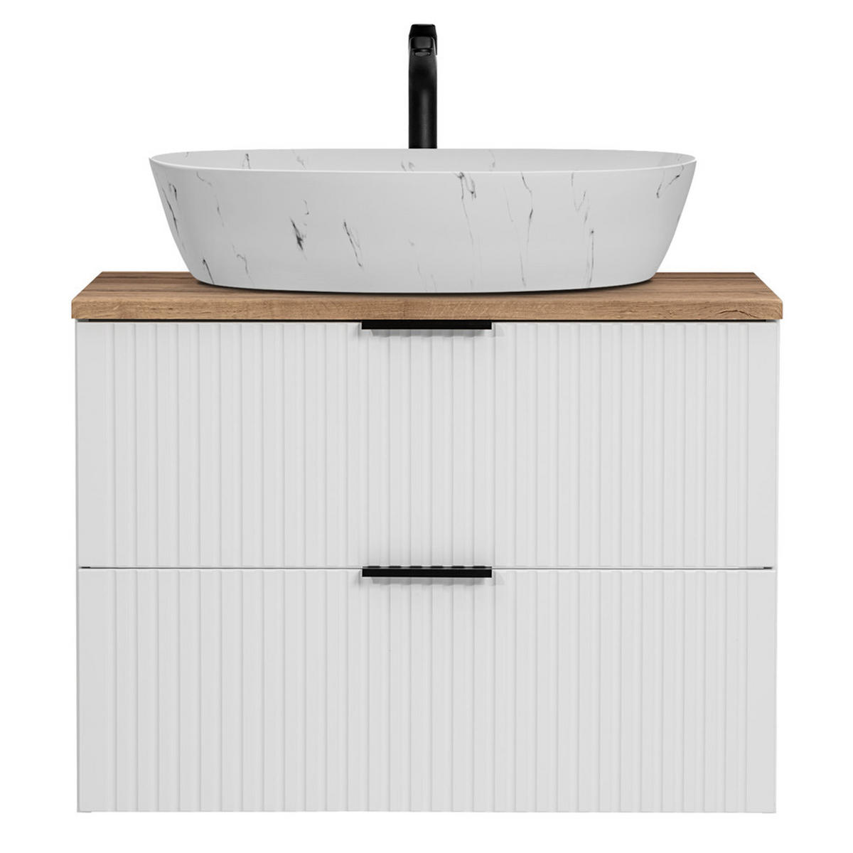 WASCHTISCH Adelaide-56 - Weiß, Holzwerkstoff (81/73/47cm) - Lomado