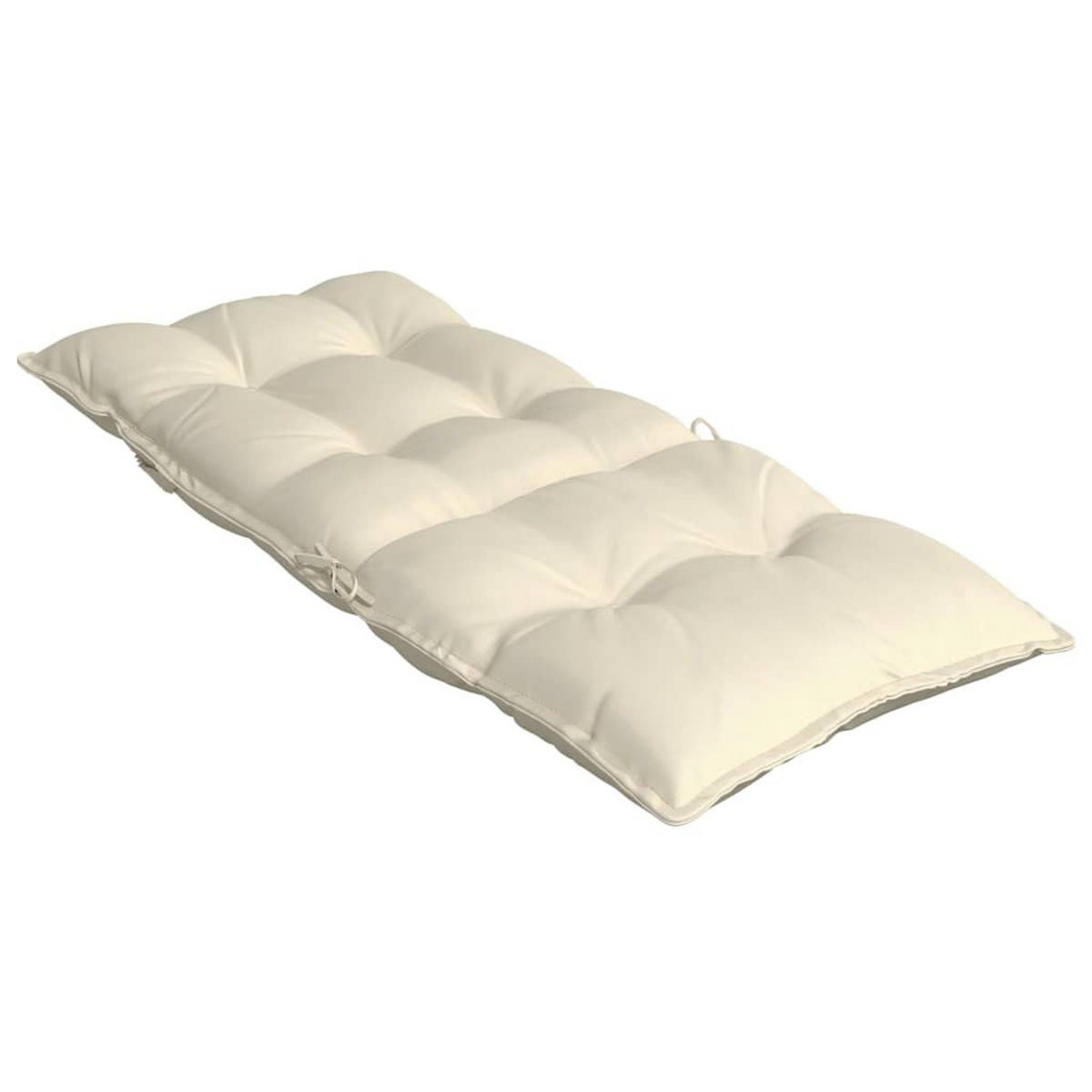 HOCHLEHNER-AUFLAGEN 6Er Set Creme Oxford-Gewebe - Creme, Textil (50/7/120cm) - vidaXL
