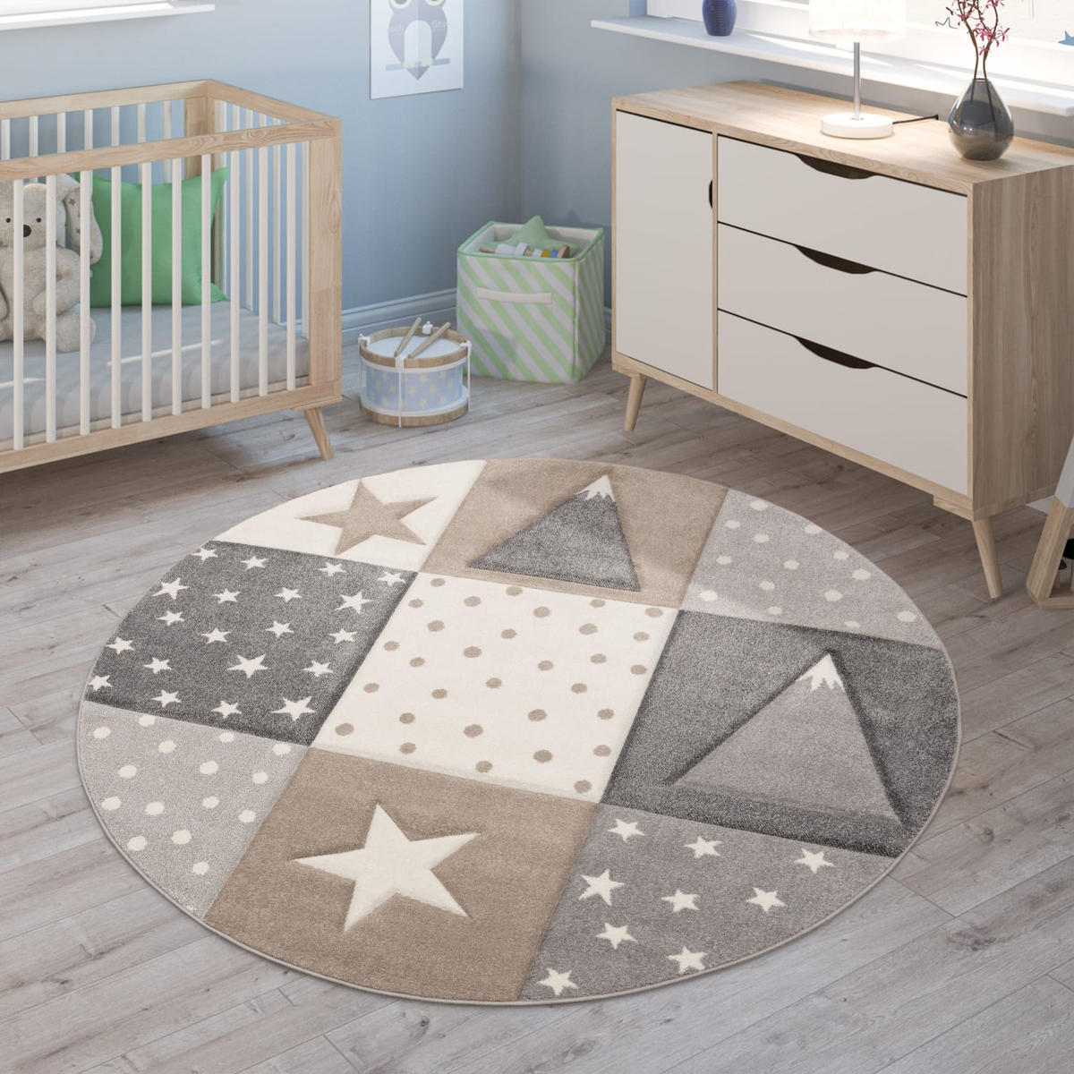 COSMO 340 BEIGE 200D - Beige, Kunststoff (200/200cm) - Paco Home