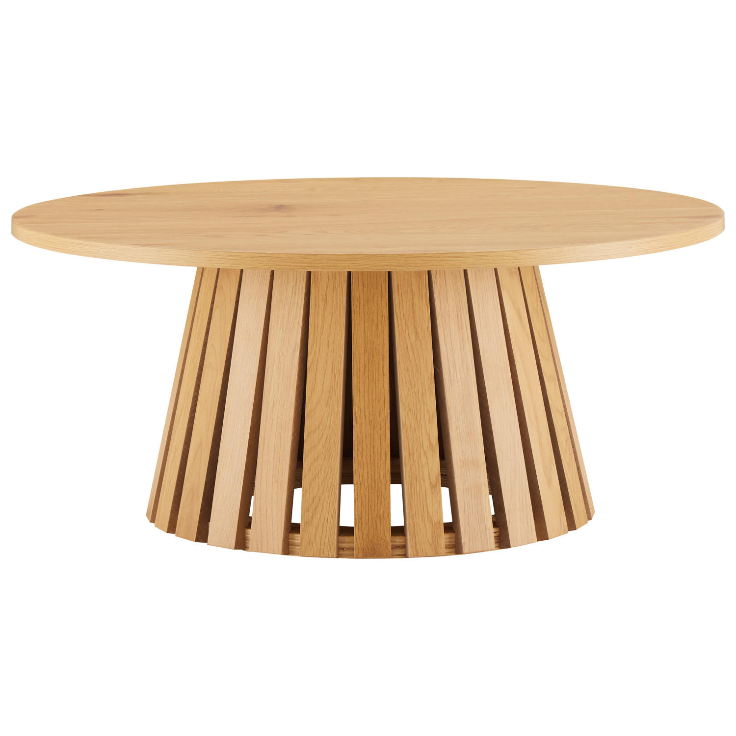 COUCHTISCH Liv Ø 80 cm - Braun, Holzwerkstoff (80/80/35cm) - Happy Garden