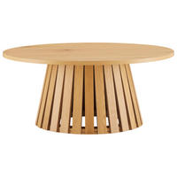 COUCHTISCH Liv Ø 80 cm - Braun, Holzwerkstoff (80/80/35cm) - Happy Garden