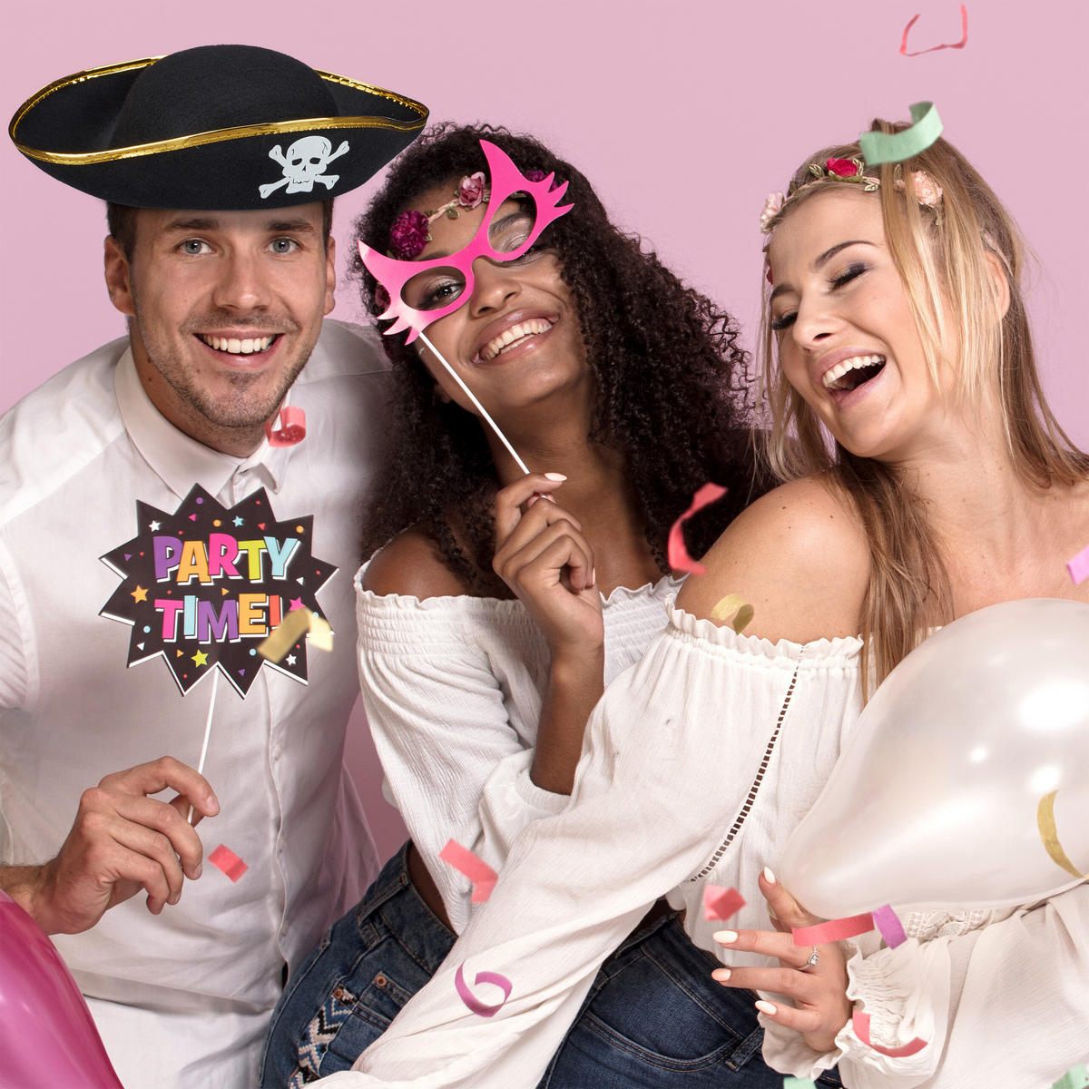 4XPIRATENHUT - Schwarz, Textil (33/11/24cm) - Relaxdays