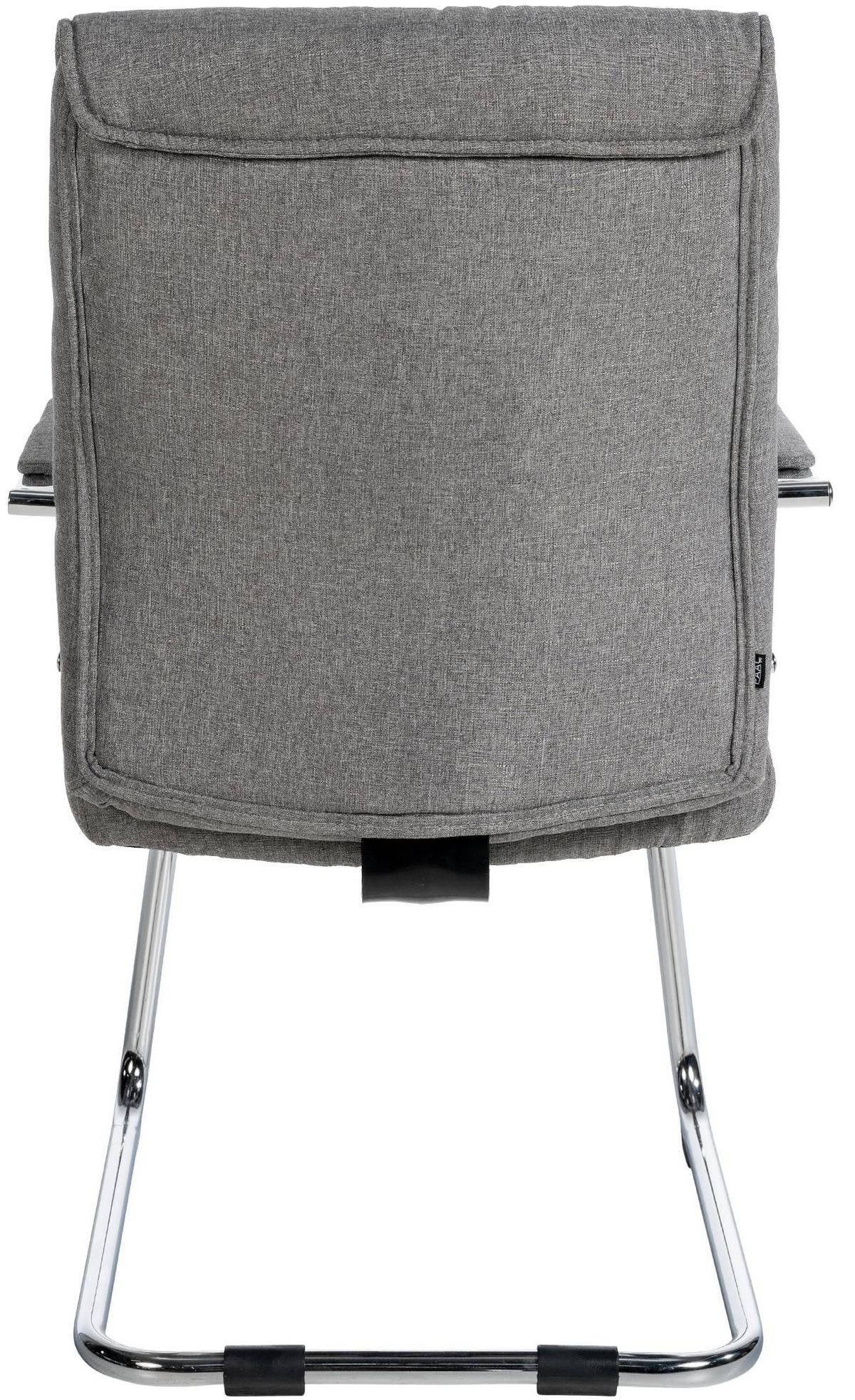 SCHWINGSTUHL Stoff hellgrau - Chromfarben/Hellgrau, Textil/Metall (58/100/66cm) - CLP