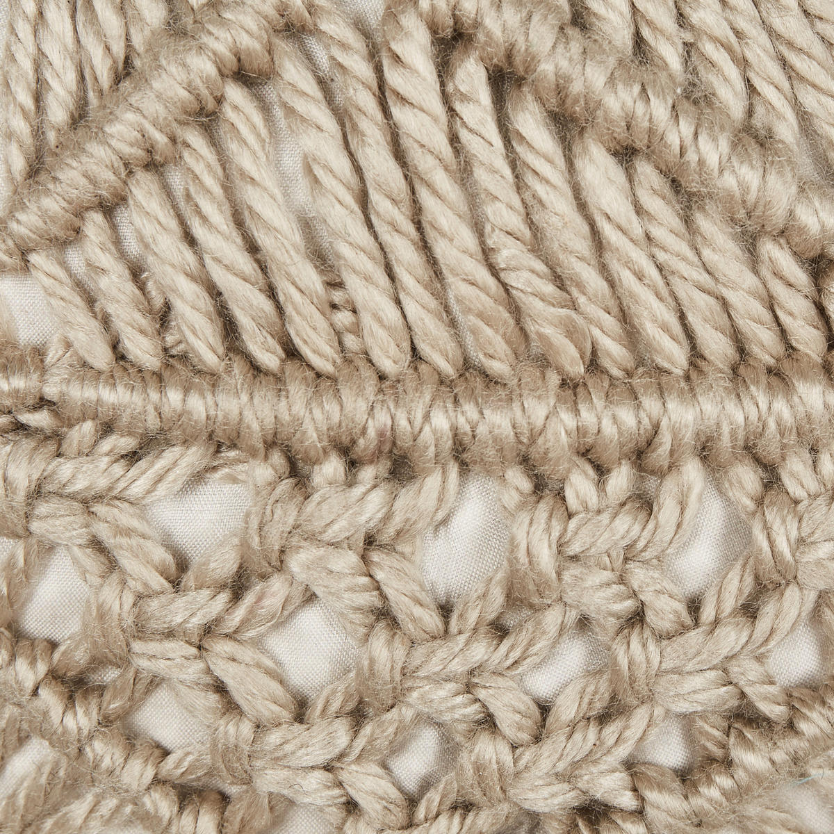 POUF Beige Aadhi - Beige, Kunststoff (50/30/50cm) - Beliani