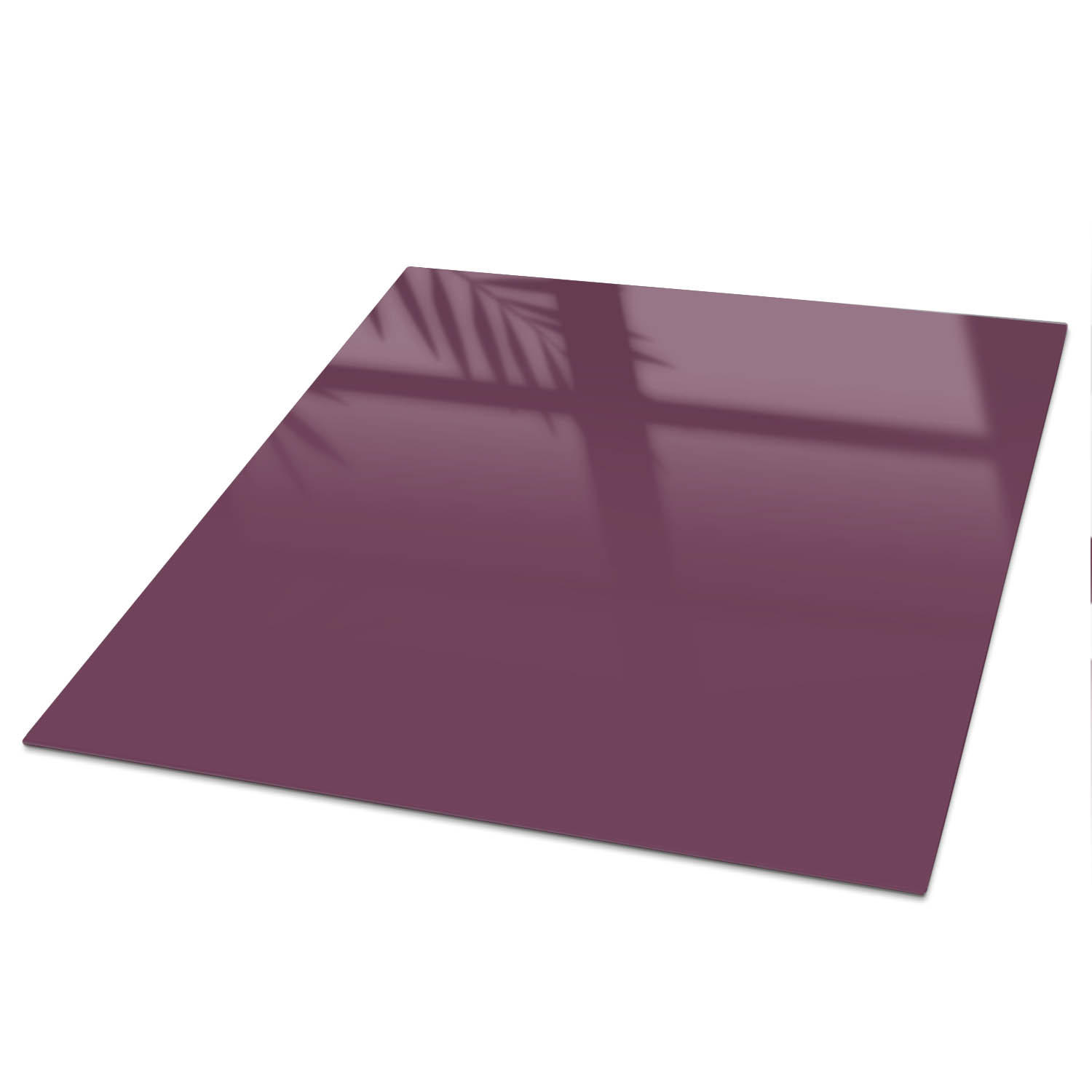 TISCHPLATTE 50x50 cm – Lila Farbe - Violett, Glas (50/50/0.4cm) - Wallfluent