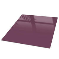 TISCHPLATTE 50x50 cm – Lila Farbe - Violett, Glas (50/50/0.4cm) - Wallfluent