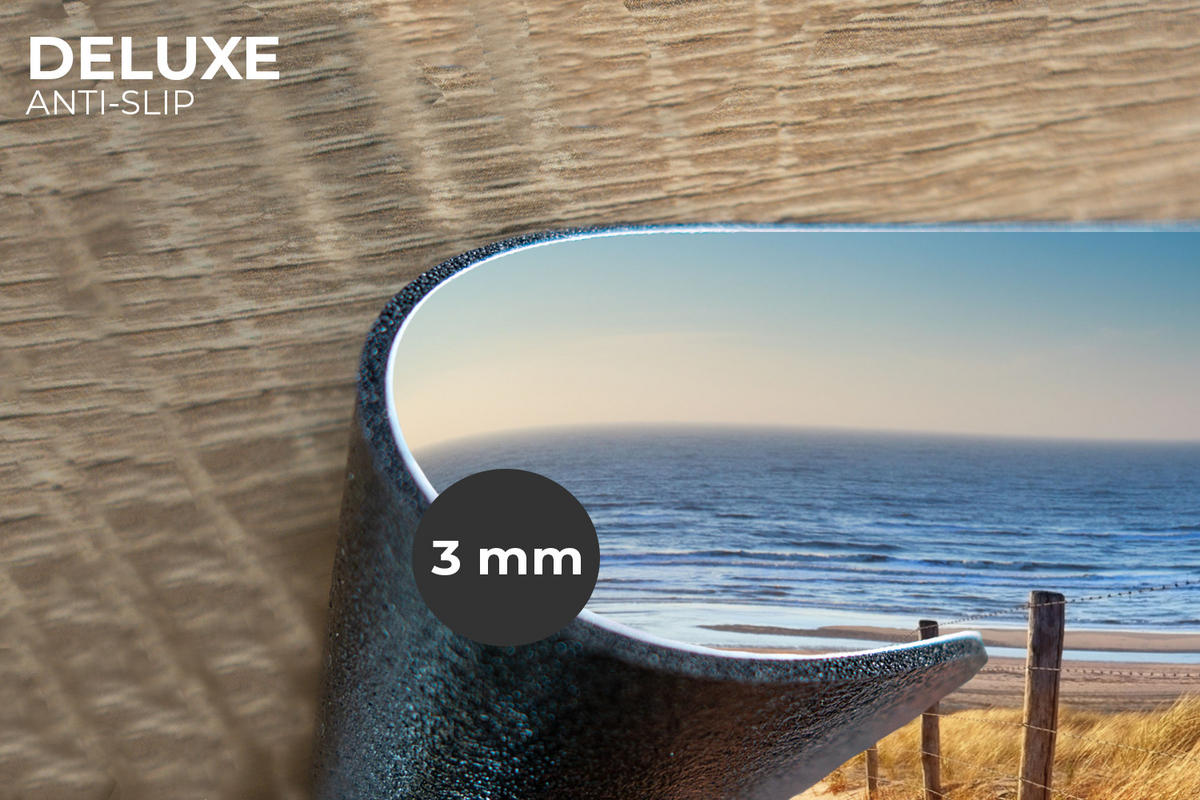 PLATZSETS 6er-Set Strand - Meer - Niederlande - Dünen - Sonne Abwaschbar 45x30 cm - Blau, Kunststoff (0.3/45/30cm) - MuchoWow