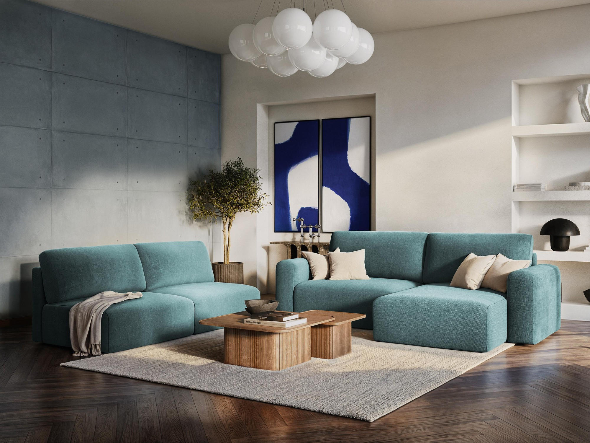 Thumbnail - Makamii Ecksofa, Hellrosa, Textil, 3-Sitzer, Füllung: Schaumstoff, L-Form, Ottomane rechts, 210x149 cm, Made in EU, Wohn...