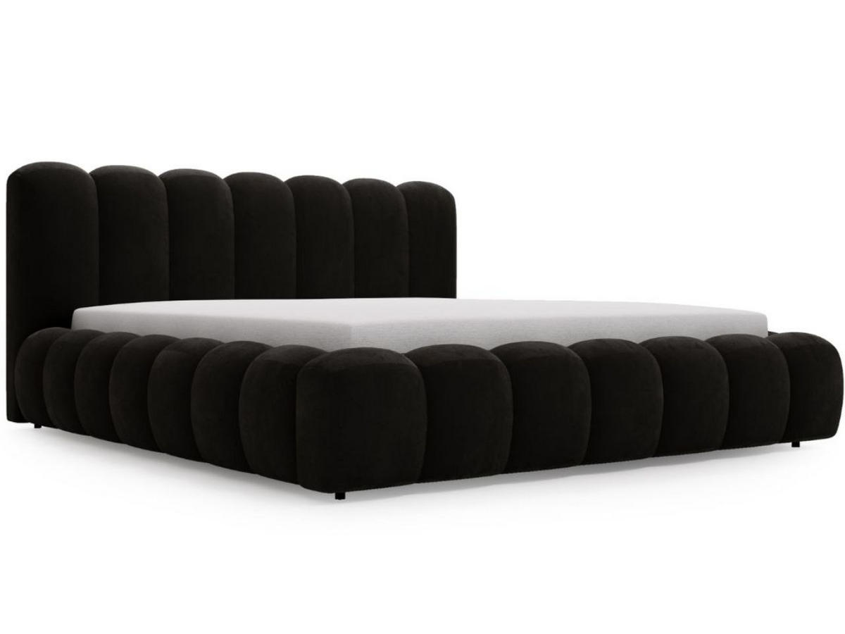 POLSTERBETT Averia 140x200 Schwarz - Schwarz, Textil (140/200cm) - Graingold