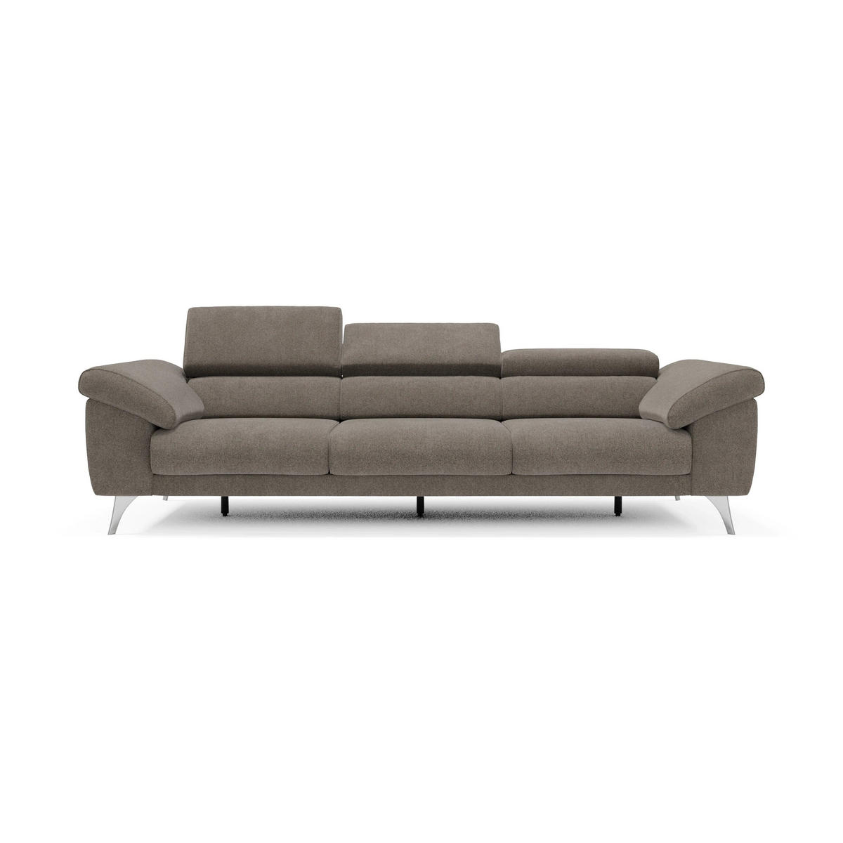LINEARSOFA Donatello - Taupe, Metall (265/76/102cm) - Divani.store