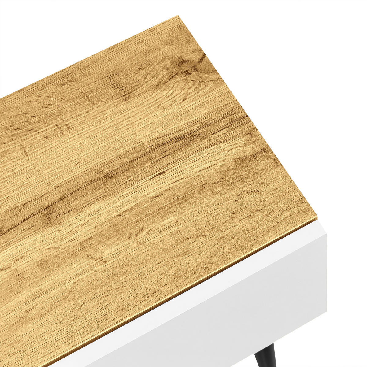 TV-SCHRANK 2-tlg. Holz, Weiß, Schwarz - Ahornfarben/Weiß, Holz (30/63.5/220cm) - Raumix